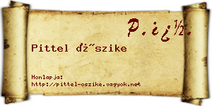 Pittel Őszike névjegykártya